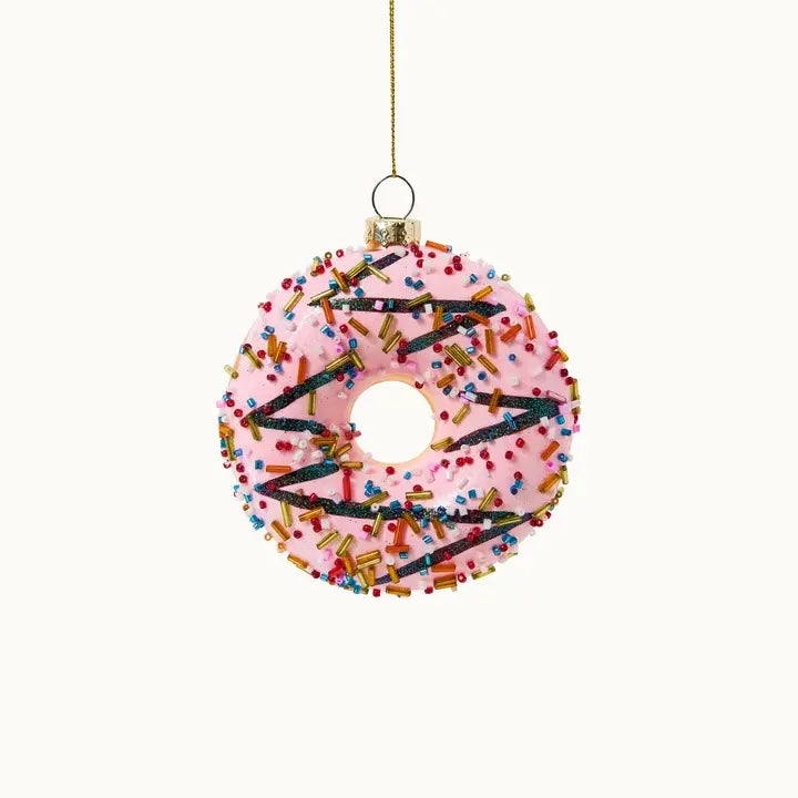 Donut kersthanger in kerstboom – lekker kerstornament