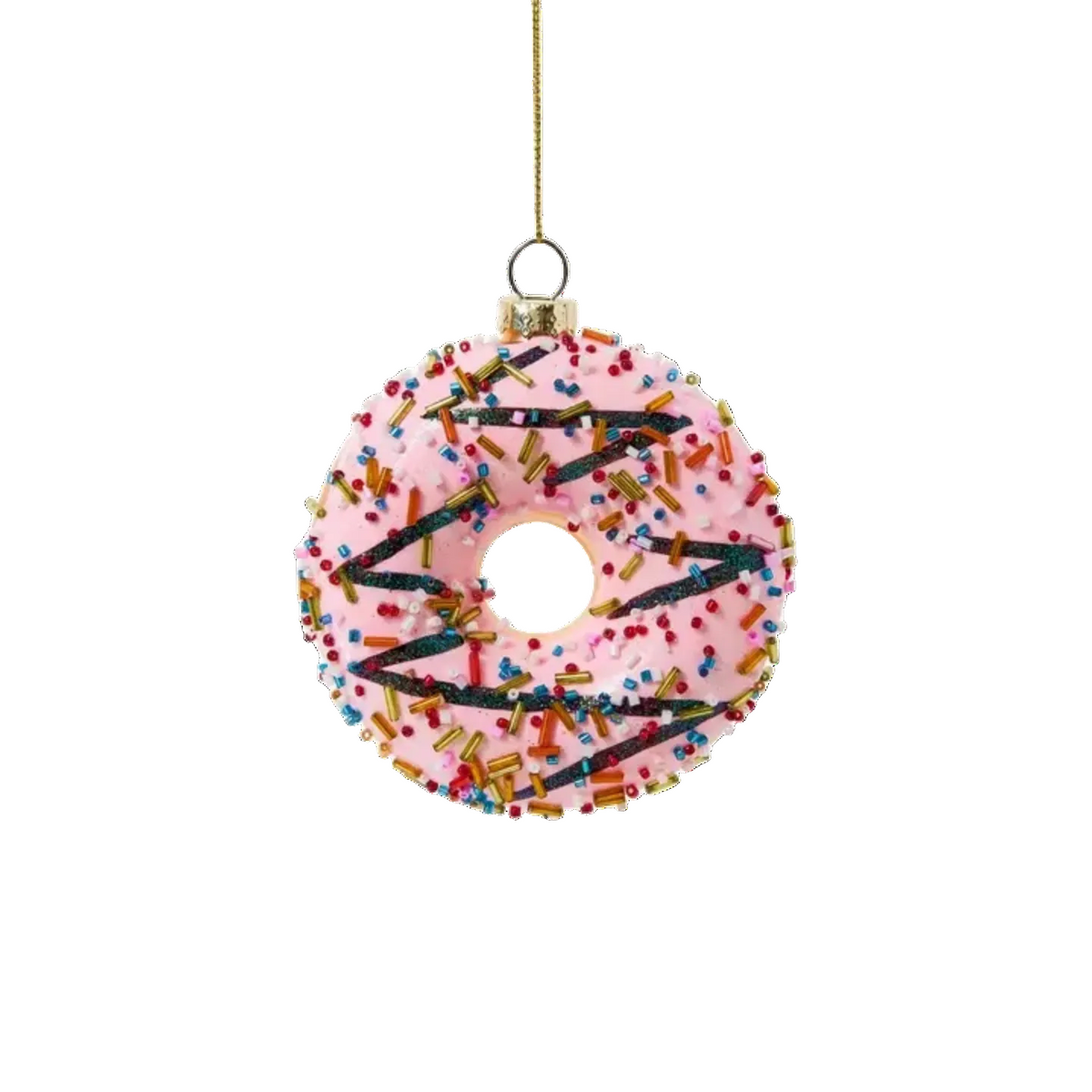 Donut in de boom - kerstornament